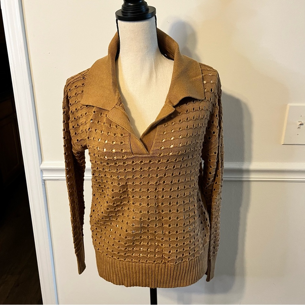 Joie Collar Hole Detail Sweater S